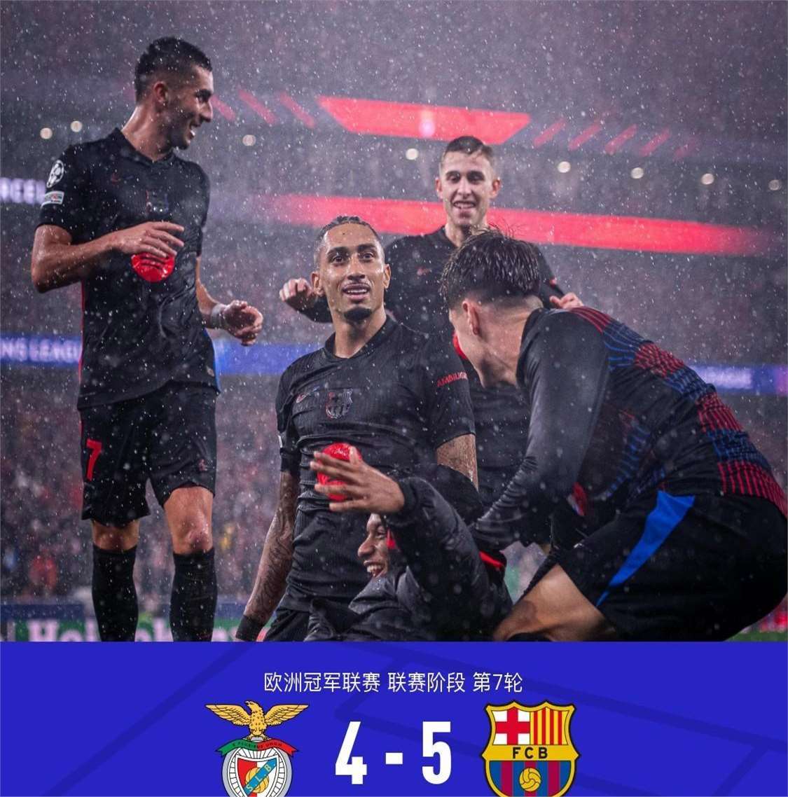 巴萨巴塞罗那遭遇击败，欧冠出局