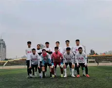 球员们在场上团结协作，齐心协力向胜利冲刺