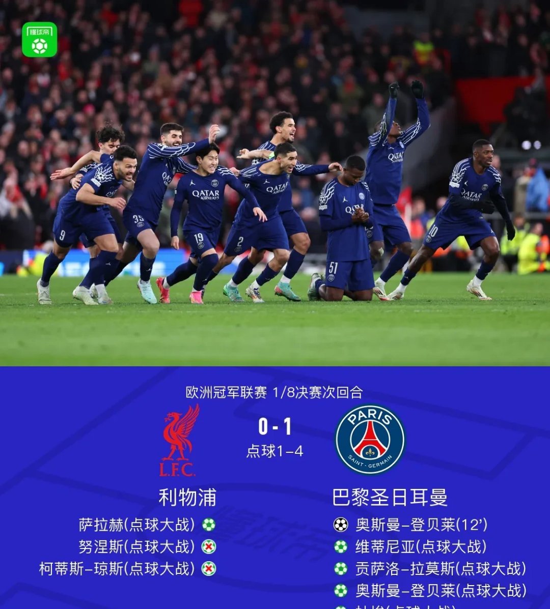 利物浦主场再遭遇失利，积分榜下滑