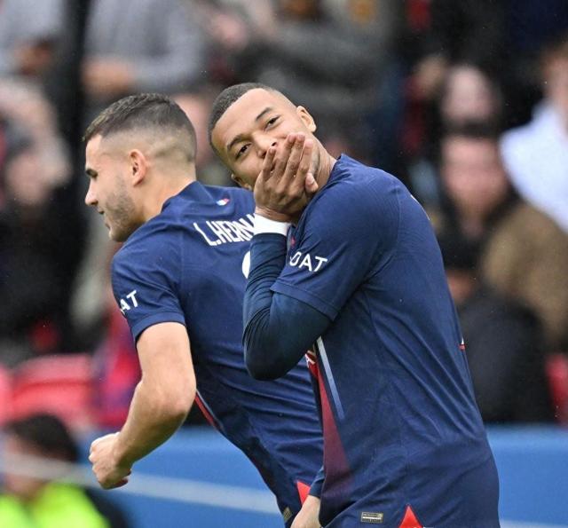 巴黎圣日尔曼豪取3分，姆巴佩发挥出色