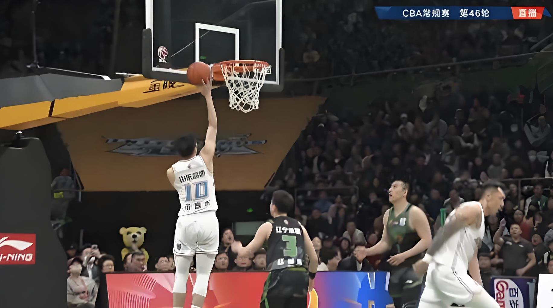 山东男篮主场击败辽宁队，全取两分