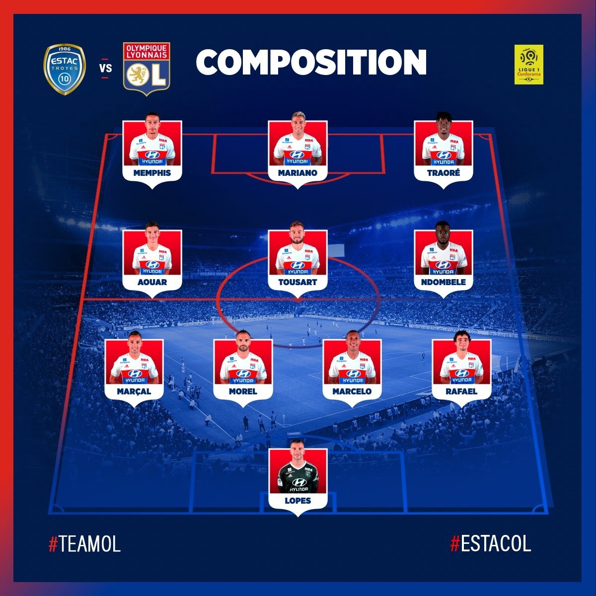 里尔客场击败里昂，升至积分榜第一位