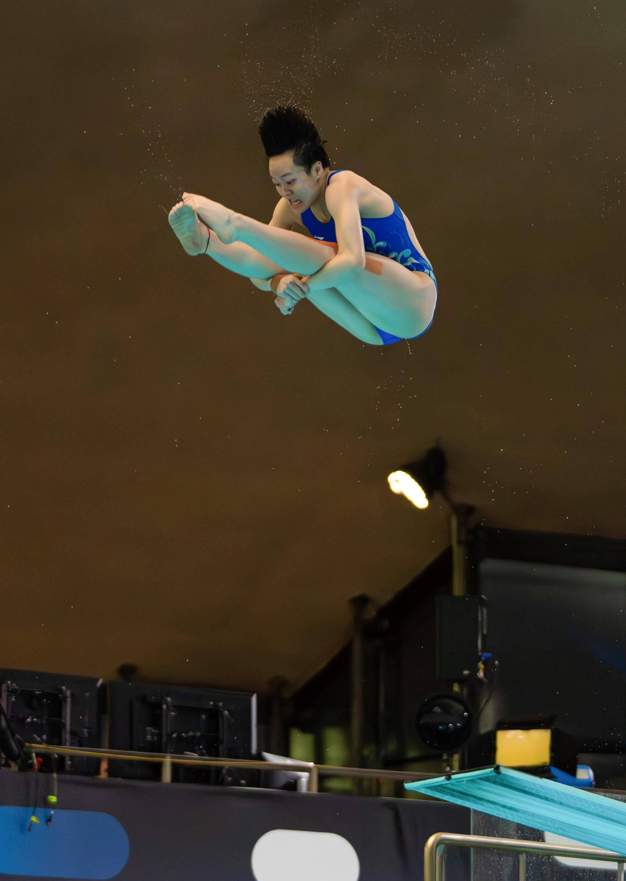 法国游泳选手跳水项目发挥出色